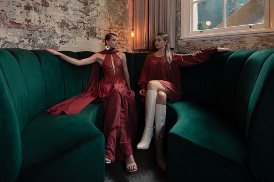 Image Title Hepburn Halter Dress